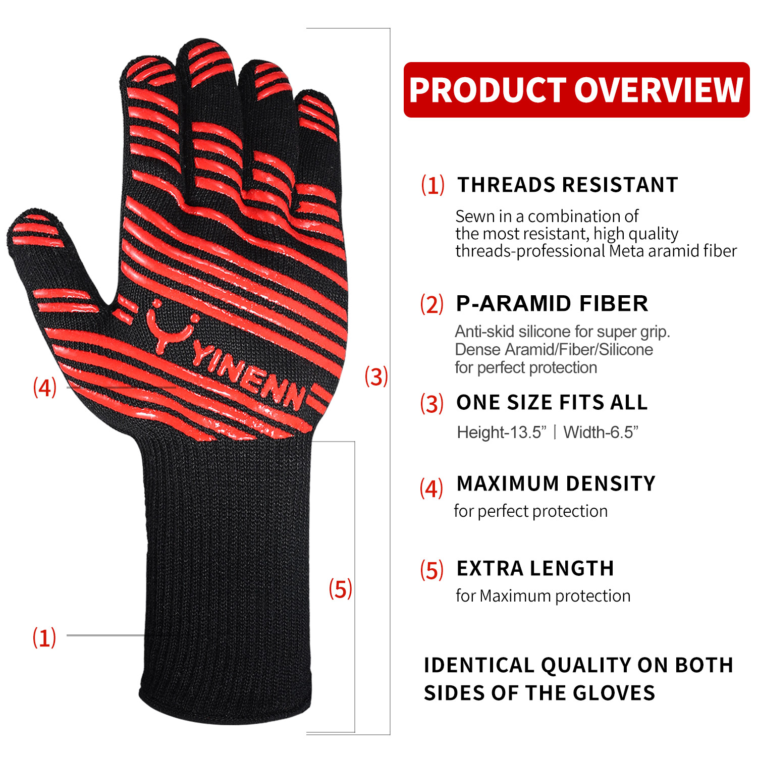 HEAT RESISTANT GLOVES